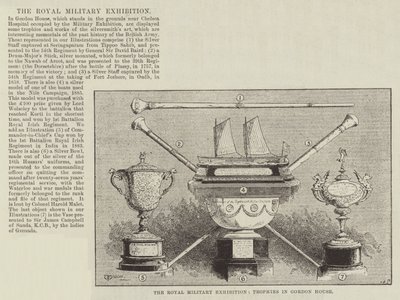 The Royal Military Exhibition, Trophies in Gordon House by Thomas Harrington Wilson