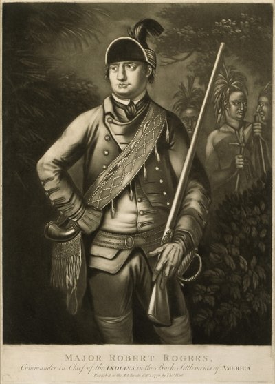 Major Robert Rogers, Commander-in-Chief of the Indians in the Back Settlements of America by Thomas Hart