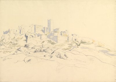 The Acropolis from the Areopagus, Athens by Thomas Hartley Cromek