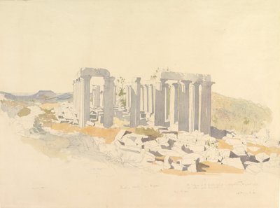 The Temple of Apollo at Bassae by Thomas Hartley Cromek