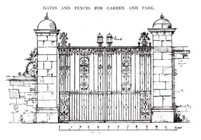 Gates and fences for garden and park, from 