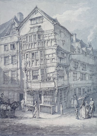 Chancery Lane, London by Thomas Hearne