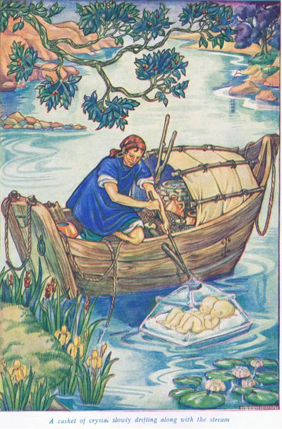A casket of crystal floating along the stream by Thomas Heath Robinson