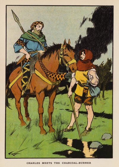 Charles Meets the Charcoal Burner by Thomas Heath Robinson