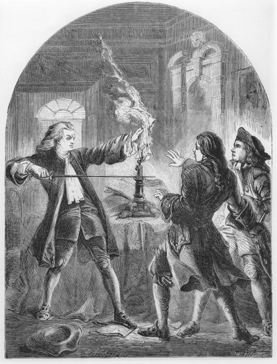 Kelly the Non Jurine Clergyman Destroying Treasonable Papers by Thomas Henry Nicholson