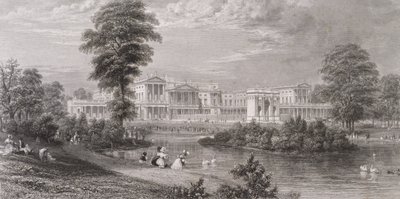 View of Buckingham Palace and Marble Arch, from St. James
