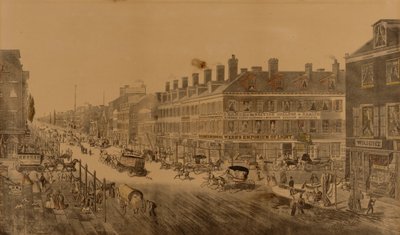 Broadway, New York, 1836 (Showing Webb