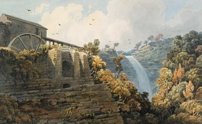 Cascade and Furnace of Melincourt by Thomas Hornor