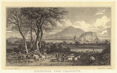 Edinburgh, from Craigleith by Thomas Hosmer (after) Shepherd