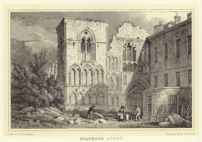 Holyrood Abbey by Thomas Hosmer (after) Shepherd