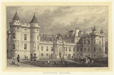 Holyrood Palace by Thomas Hosmer (after) Shepherd