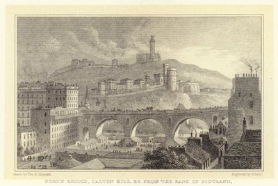 North Bridge, Caton Hill etc. from the Bank of Scotland by Thomas Hosmer (after) Shepherd