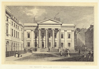 The County Hall, and Signet Library by Thomas Hosmer (after) Shepherd