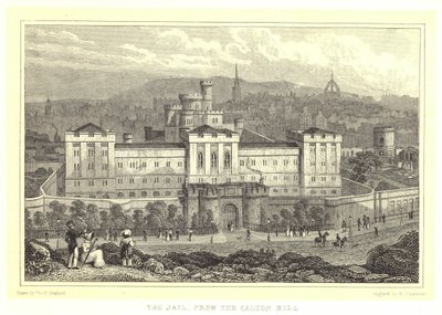 The Jail, from the Calton Hill by Thomas Hosmer (after) Shepherd