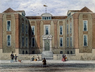 An Ancient Mansion, called Pitchett Hall, South Side of Union St., Southward, 1828 by Thomas Hosmer Shepherd