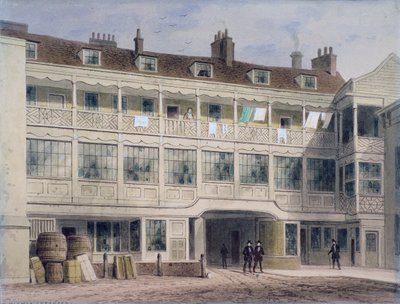 Belle Sauvage Yard, Ludgate Hill, London by Thomas Hosmer Shepherd
