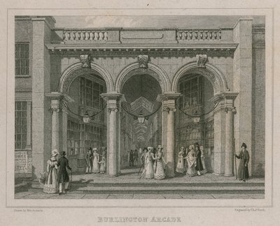 Burlington Arcade, London by Thomas Hosmer Shepherd