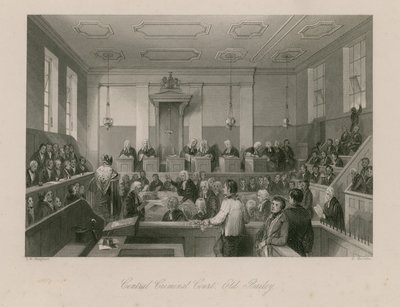 Central Criminal Court, Old Bailey by Thomas Hosmer Shepherd