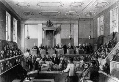 Central Criminal Court, The Old Bailey, engraved by H. Melville by Thomas Hosmer Shepherd