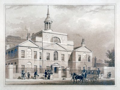 City of London Lying-In Hospital, City Road, Finsbury, London by Thomas Hosmer Shepherd