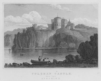 Culzean Castle, West View, Ayrshire by Thomas Hosmer Shepherd