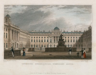 Interior Quadrant, Somerset House by Thomas Hosmer Shepherd