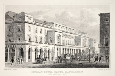 Italian Opera House, Haymarket, from 
