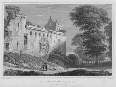 Linlithgow Palace, Edinburgh by Thomas Hosmer Shepherd