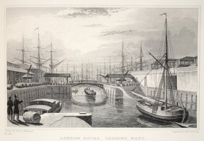 London Docks, Looking West, from 