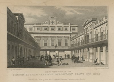 London Horse and Carriage Repository by Thomas Hosmer Shepherd