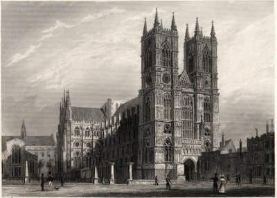 London, View of the Abbey of Westminster by Thomas Hosmer Shepherd