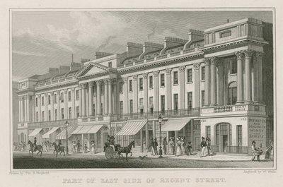 Part of the East Side of Regent Street, London by Thomas Hosmer Shepherd
