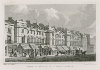 Part of the east side of Regent Street, London by Thomas Hosmer Shepherd