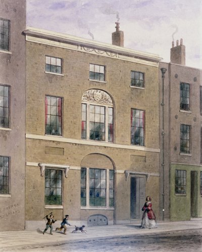 Plumbers Hall in Great Bush Lane, Cannon Street, 1851 by Thomas Hosmer Shepherd