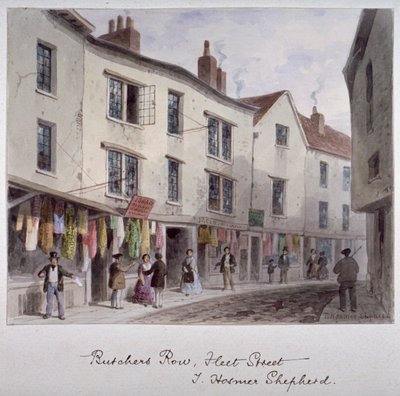 Probably a View of Holywell Street, Westminster, London, c1850 by Thomas Hosmer Shepherd