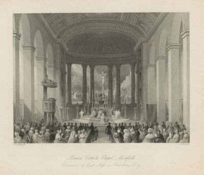Roman Catholic Church in Moorfields by Thomas Hosmer Shepherd