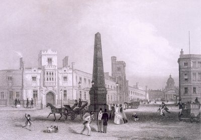 School for the Indigent Blind and Bethlehem Hospital, c.1851-55 by Thomas Hosmer Shepherd