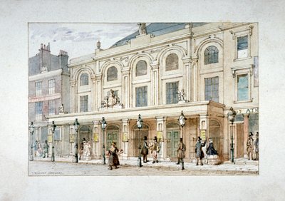 Surrey Theatre and Surrey Coffee House on Blackfriars Road, Southwark, London by Thomas Hosmer Shepherd