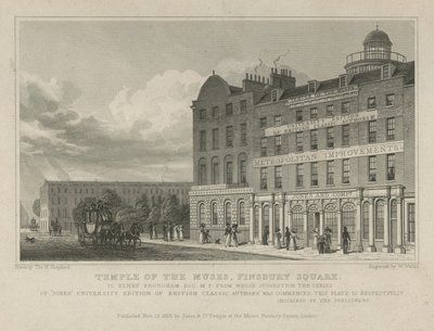 Temple of the Muses by Thomas Hosmer Shepherd