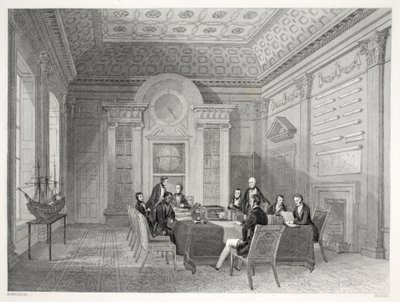 The Admiralty Board Room by Thomas Hosmer Shepherd