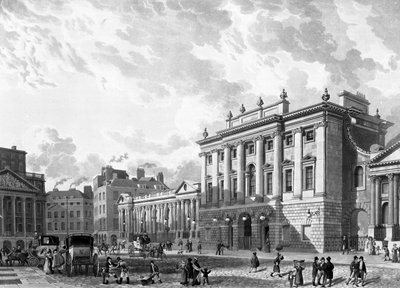 The Bank of England, engraved by D. Havell by Thomas Hosmer Shepherd