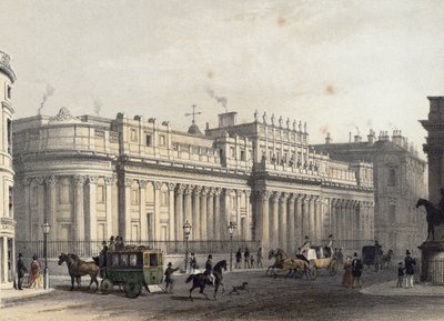 The Bank of England, engraved by Louis-Jules Arnout, pub. 1854 by E. Gambart and Co. by Thomas Hosmer Shepherd