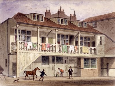 The Black Lion Inn, Whitefriars Street, London by Thomas Hosmer Shepherd