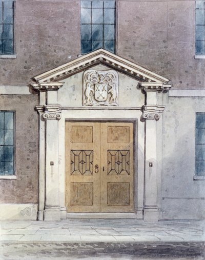 The Entrance to the Cutlers Old Hall by Thomas Hosmer Shepherd
