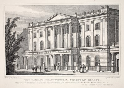 The London Institution, Finsbury Circus, from 