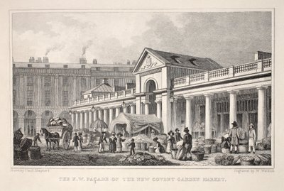 The N.W. Façade of the New Covent Garden Market, from 