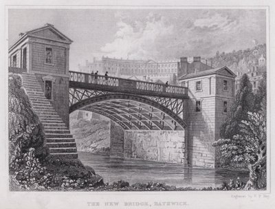 The New Bridge, Bathwick by Thomas Hosmer Shepherd