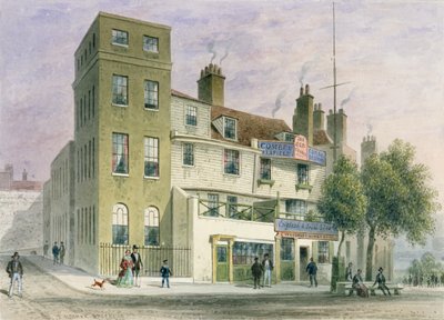 The Old George on Tower Hill by Thomas Hosmer Shepherd