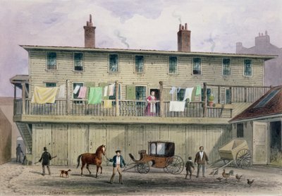 The Old Vine Inn, Aldersgate Street, 1855 by Thomas Hosmer Shepherd