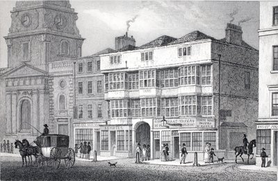 The Old White Hart Tavern, Bishopsgate Street, from 
